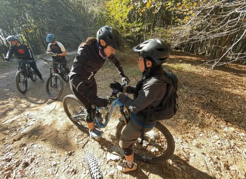 Trails Unlimited Mtb Camps Liiguria mountain bike instructor ready for a guided tour on the infinite trails of Liguria.
