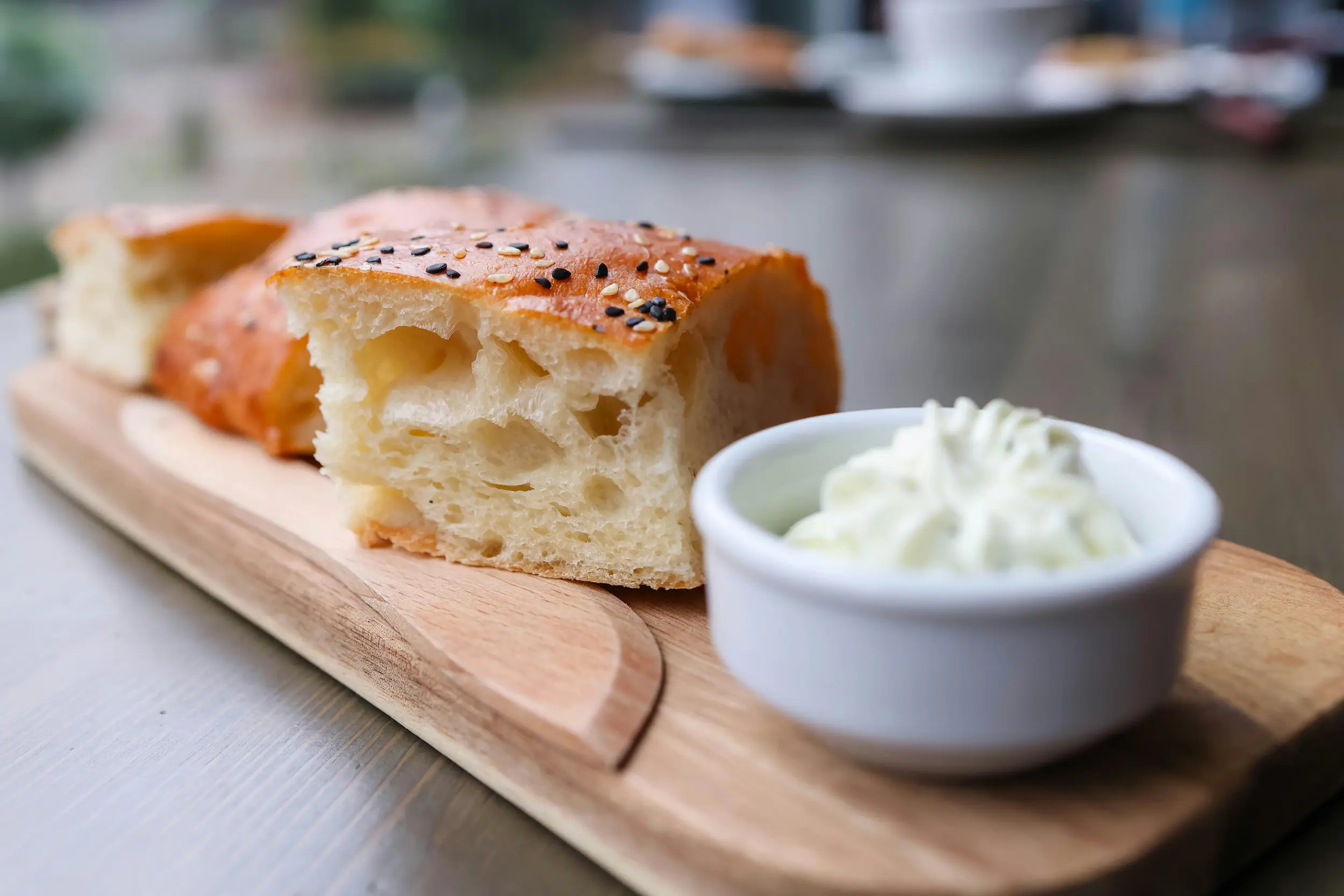 uthentic Italian focaccia served during a local aperitivo: a delicious taste of regional culture during a Trails Unlimited mountain bike tour.